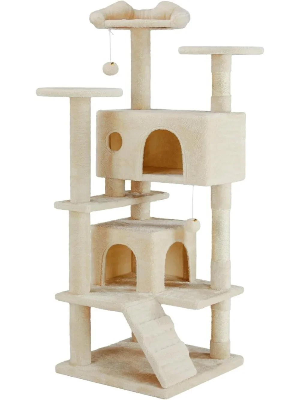 54-Inch Cat Tree Tower with Scratching Posts - Perfect for Indoor Cats & Play